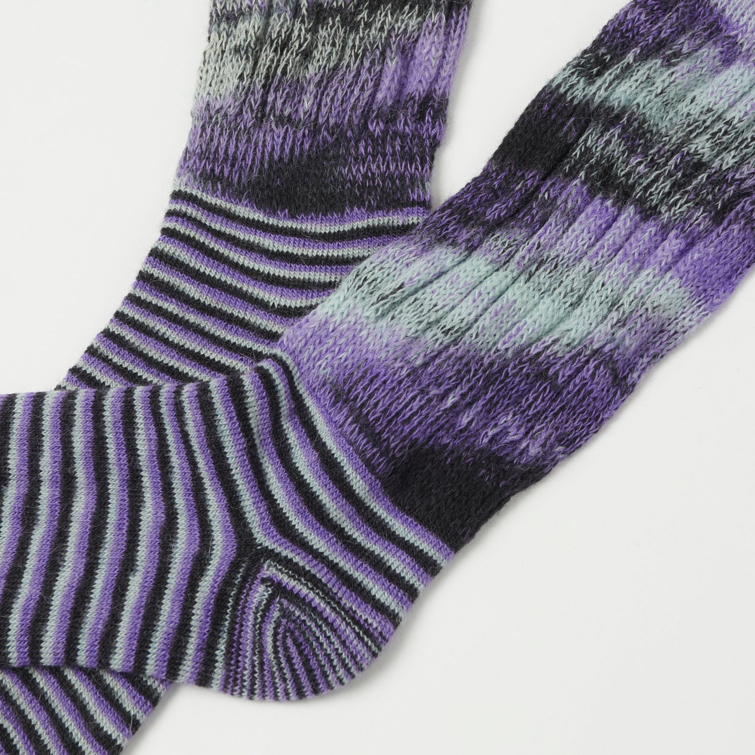 Chamula Loose Rib Sock - Plum