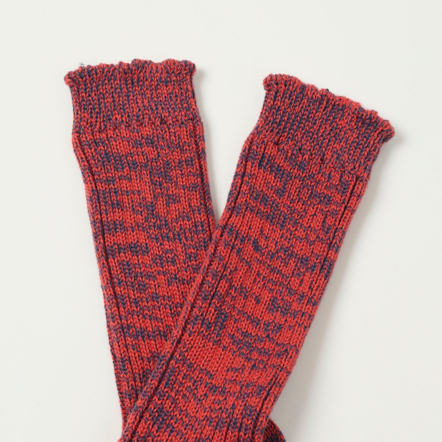 Merz b. Schwanen 271 Cotton Sock - Navy/Red
