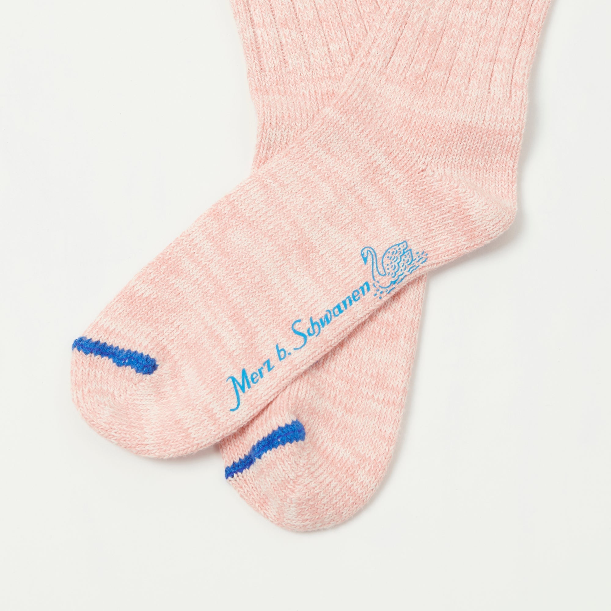Merz b. Schwanen GS07 Melange Sock - Peach/Nature Melange