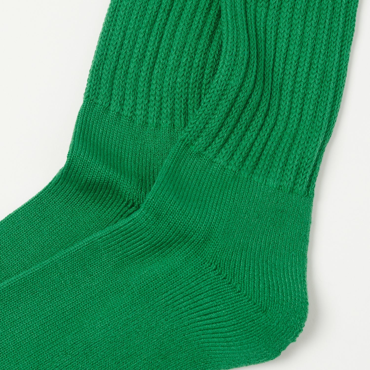 RoToTo Loose Pile Crew Sock - Green
