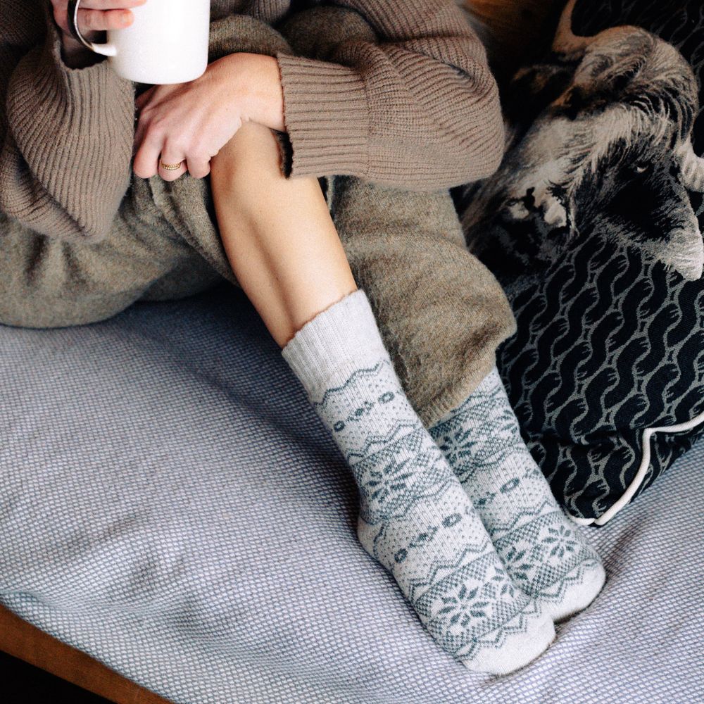Bergen Wool - White (1 Pair)