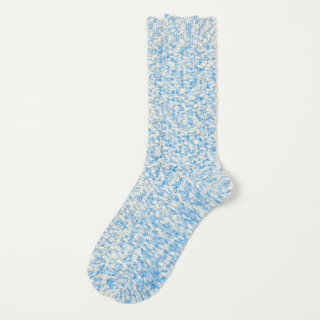 Anonymous Ism Light Slub Crew Sock - Blue