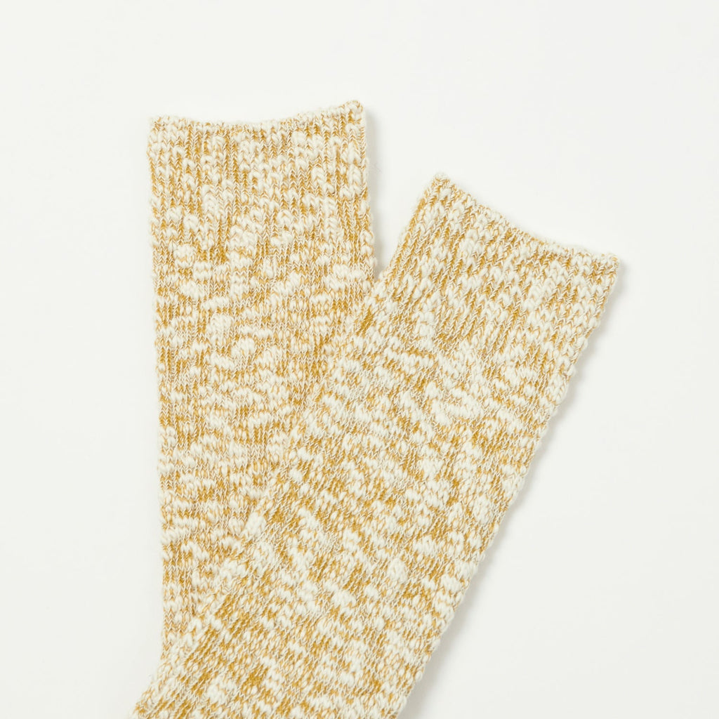 Anonymous Ism Light Slub Crew Sock - Khaki